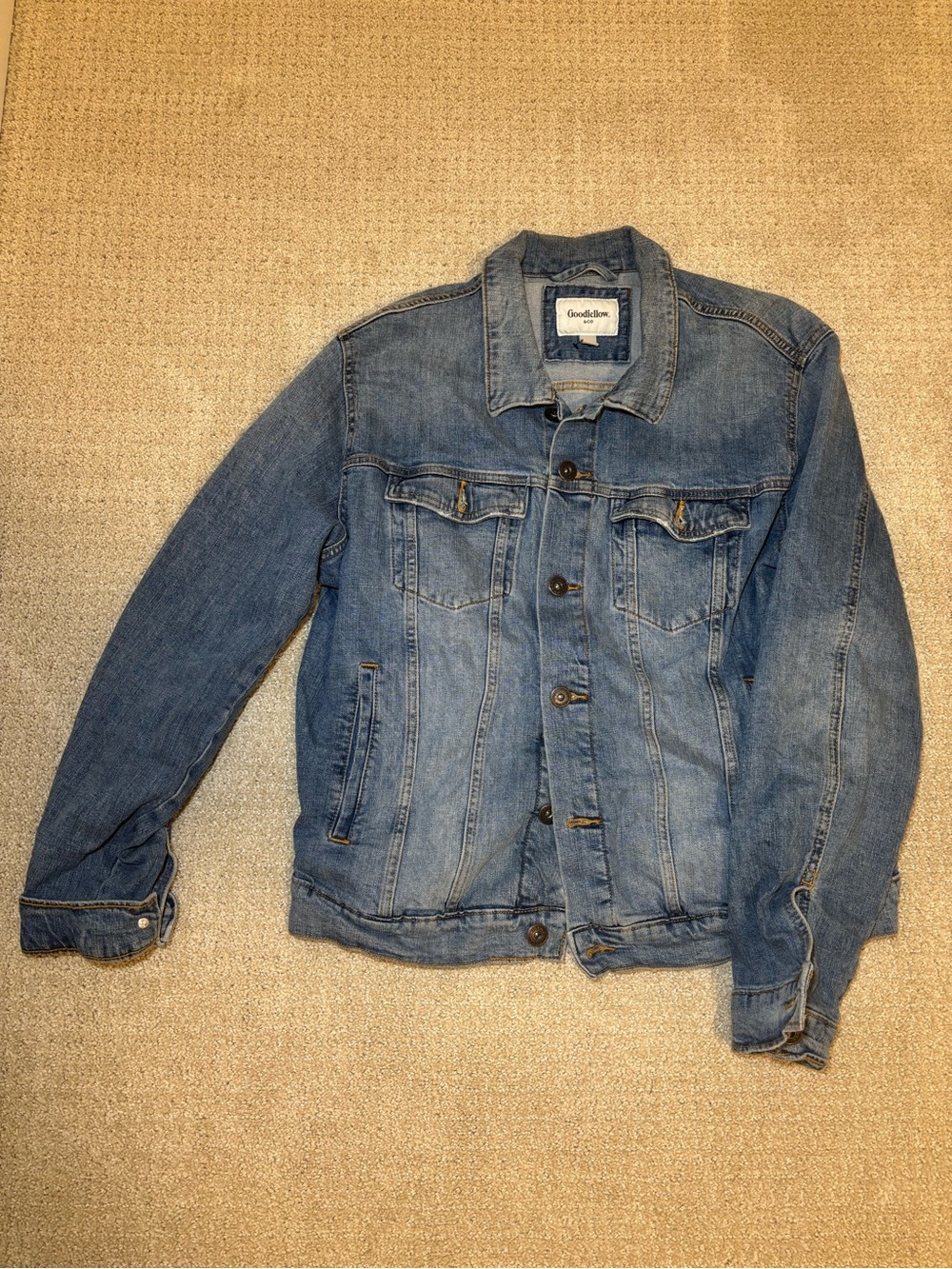 Goodfellow & Co Light Blue Denim Jacket - Classic Trucker Style